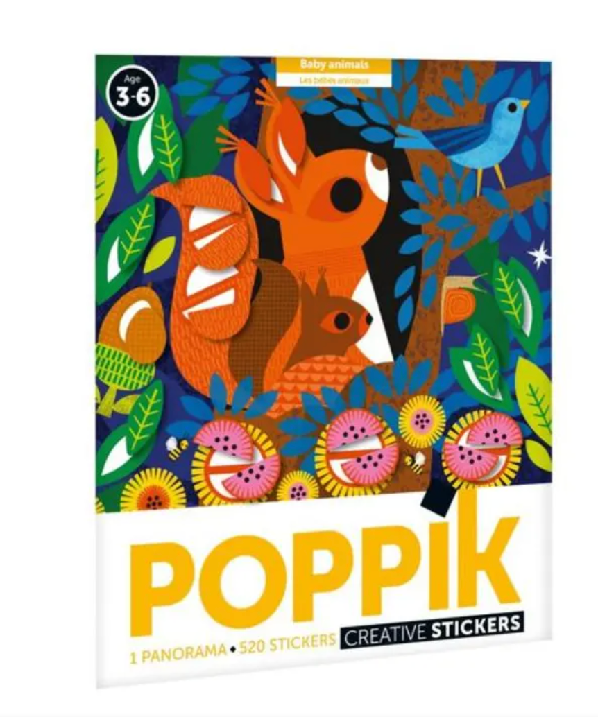 Poppik Creative Stickers - Baby Animals