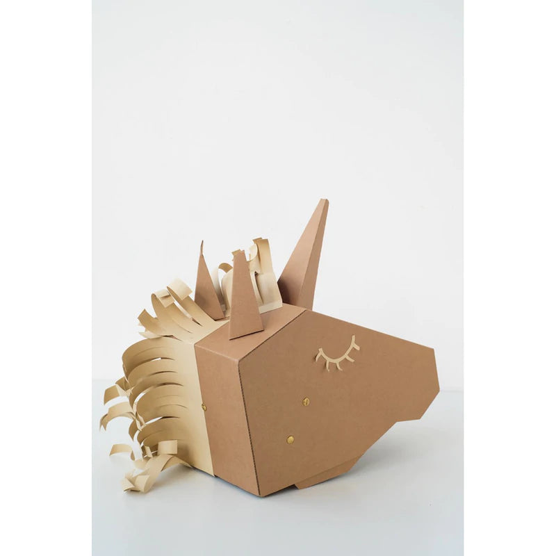 Cardboard Unicorn 3D DIY Mask