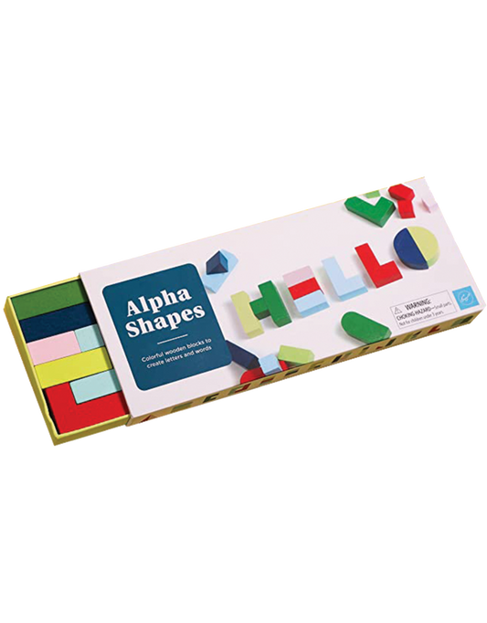 ‘Alpha Shapes’ wooden blocks
