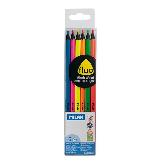 Milan Fluorescent Colouring Pencils