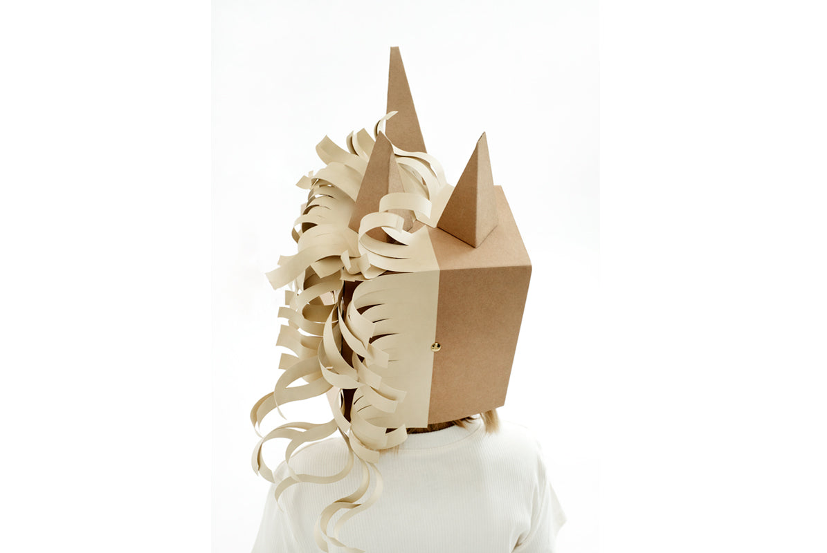 Cardboard Unicorn 3D DIY Mask